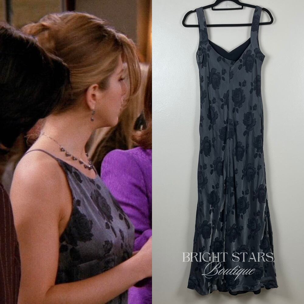 Rare Floral Maxi Dress Alt ASO Rachel Green Friends Floral Sleeveless Vintage - Picture 4 of 8